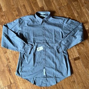 Cezani Italian Men’s Size 15 1/2 34/35 Gray Dress Shirt